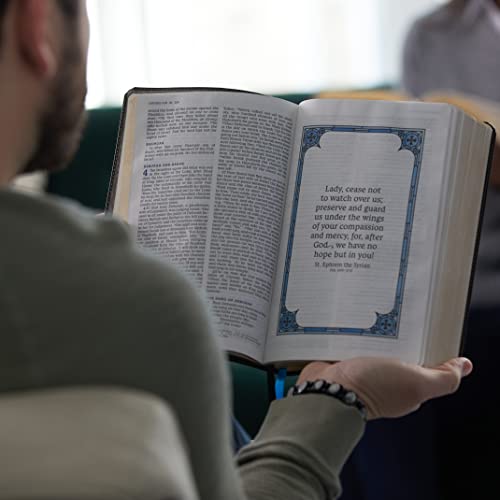 NRSVCE, Great Quotes Catholic Bible, Leathersoft, Black, Comfort Print: Holy Bible