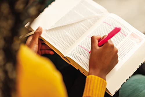 NIV, Journal the Word Bible for Teen Girls, Hardcover, Pink Floral, Red Letter: Includes Over 450 Journaling Prompts!