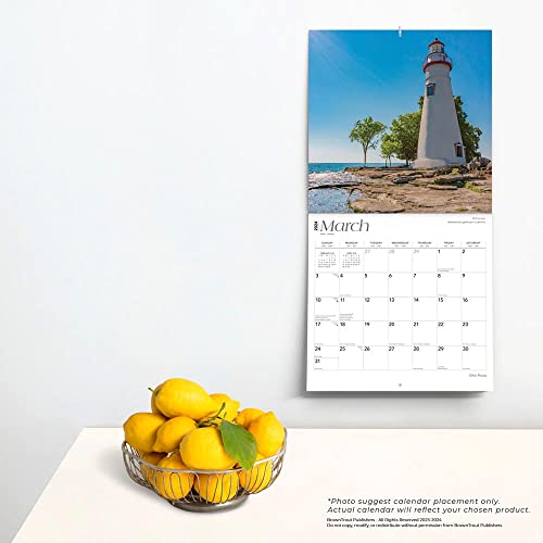 Ohio Places | 2024 12 x 24 Inch Monthly Square Wall Calendar | BrownTrout | USA United States of America Midwest State Nature
