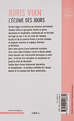 L'Écume Des Jours (Ldp Litterature) (French Edition)