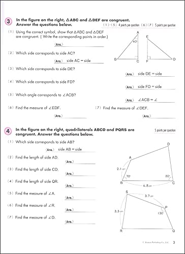 Kumon Geometry-Grades 6-8 (Kumon Middle School Math Workbooks) (Kumon Middle School Geometry)