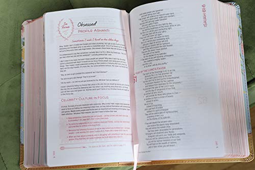 NIV, True Images Bible, Leathersoft, Teal/Gold: The Bible for Teen Girls