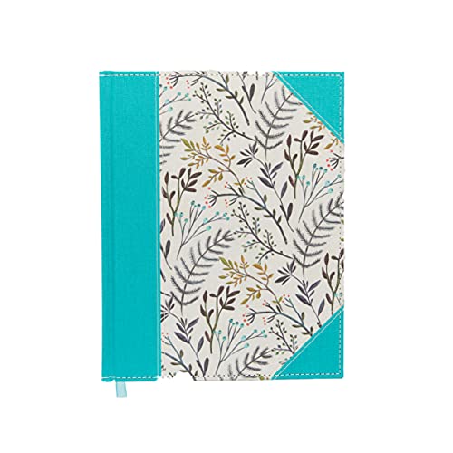 NKJV, Journal the Word Bible, Large Print, Cloth over Board, Blue Floral, Red Letter: Reflect, Journal, or Create Art Next to Your Favorite Verses