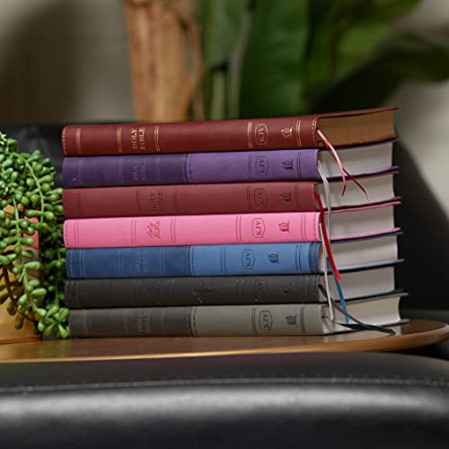 KJV, Thinline Bible, Leathersoft, Pink, Red Letter, Comfort Print: Holy Bible, King James Version