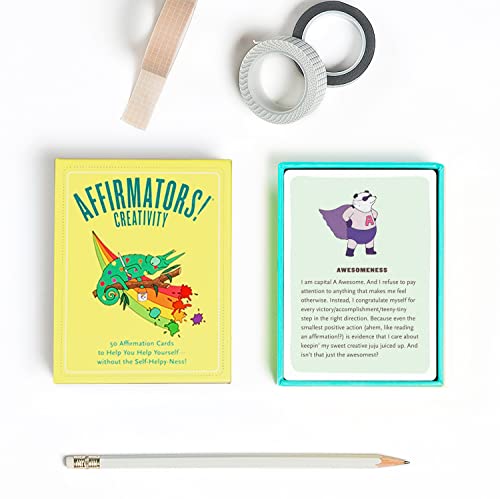 Affirmators! Creativity Deck: 50 Affirmation Cards to Help You Help Yourself - Without the Self-Helpy-Ness!
