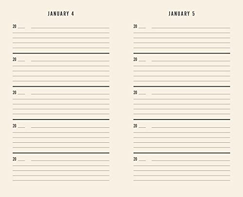 Canvas One Line a Day: A Five-Year Memory Book (Yearly Memory Journal and Diary, Natural Canvas Cover)