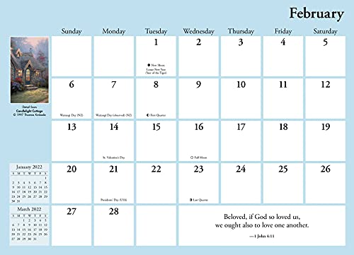 Thomas Kinkade Studios 2022 Monthly Pocket Planner Calendar with Scripture