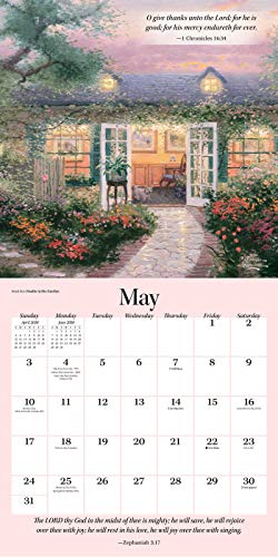 Thomas Kinkade Gardens of Grace with Scripture 2020 Wall Calendar