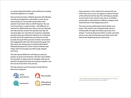 A Year of Us: A Couple's Journal: One Question a Day to Spark Fun and Meaningful Conversations (Question a Day Couple's Journal)