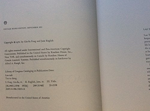 Tao Te Ching - A New Translation