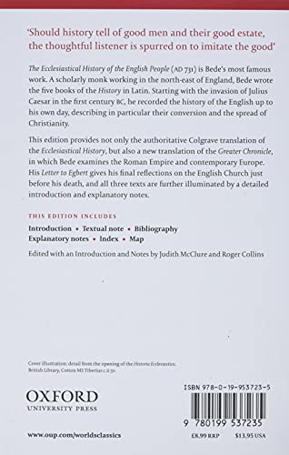 The Ecclesiastical History of the English People/The Greater Ch Ronicle/Bede's Letter to Egbert