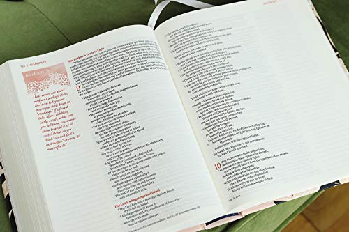 NIV, Journal the Word Bible for Teen Girls, Hardcover, Pink Floral, Red Letter: Includes Over 450 Journaling Prompts!