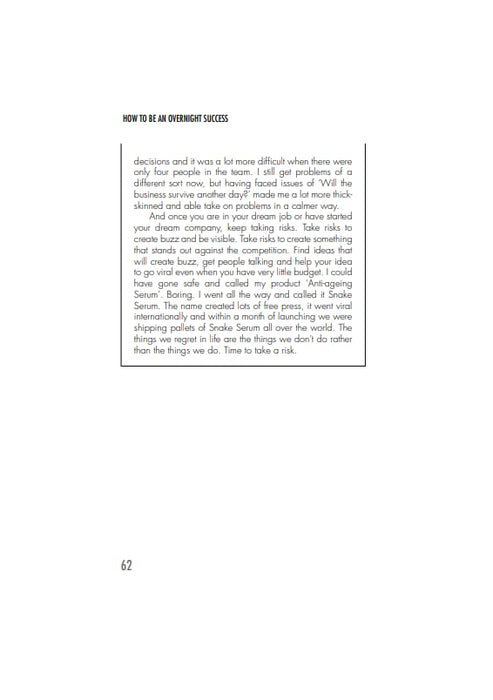 How to Be an Overnight Success: Making It in Business