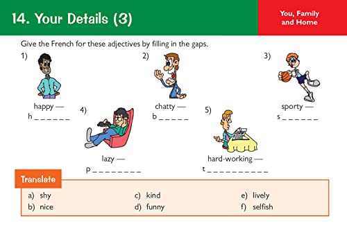 New KS3 French: Vocabulary Practice Question Cards: superb for catch-up and learning at home (CGP KS3 Languages)