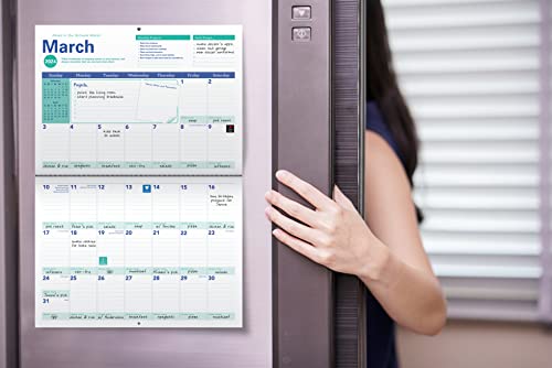 2024 Amy Knapp's Big Grid Family Organizer Wall Calendar: 17-Month Giant Fridge Calendar for Mom with 175+ Stickers (Hanging Family Plan Calendar, ... 2024) (Amy Knapp's Plan Your Life Calendars)