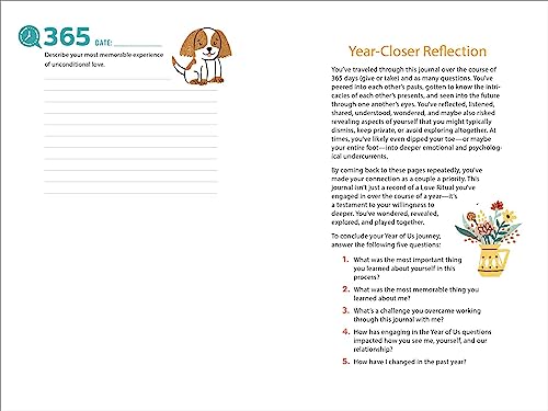 A Year of Us: A Couple's Journal: One Question a Day to Spark Fun and Meaningful Conversations (Question a Day Couple's Journal)