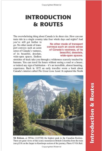 Trans-Canada Rail Guide: Includes Rail Routes and Maps plus Guides to 10 Cities