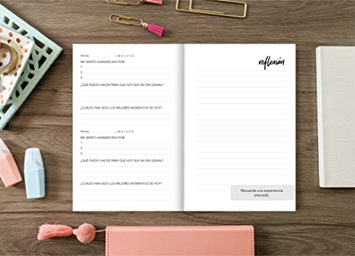 Arranca el día con gratitud: un diario de 5 minutos para que adoptes una actitud más feliz, saludable y agradecida (Spanish Edition)