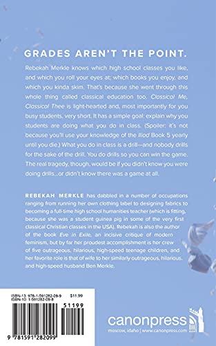 Classical Me, Classical Thee: Squander Not Thine Education