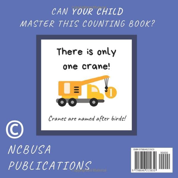 Count the Diggers, Dumper Trucks & Tractors: A Fun Activity Book For 2-5 Year Olds (Kids Who Count)