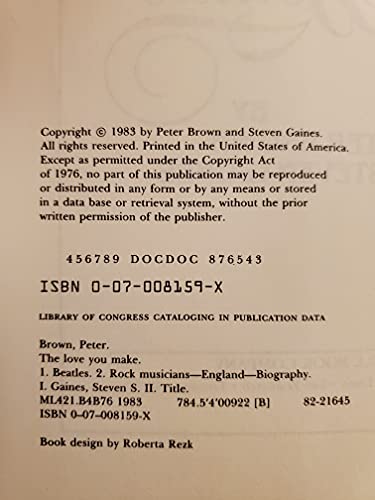 The Love You Make: An Insider's Story of the Beatles
