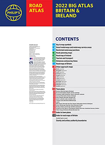 2022 Philip's Big Road Atlas Britain and Ireland: (A3 Paperback) (Philip's Road Atlases)