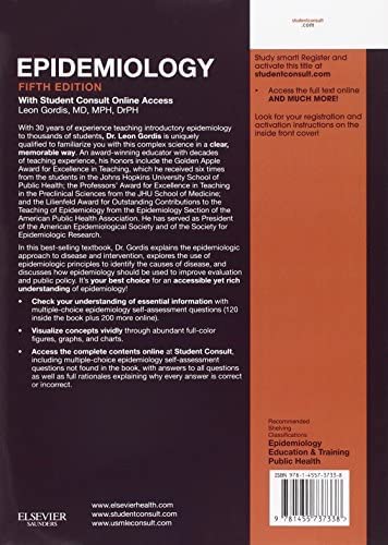 Epidemiology: with STUDENT CONSULT Online Access (Gordis, Epidemiology)