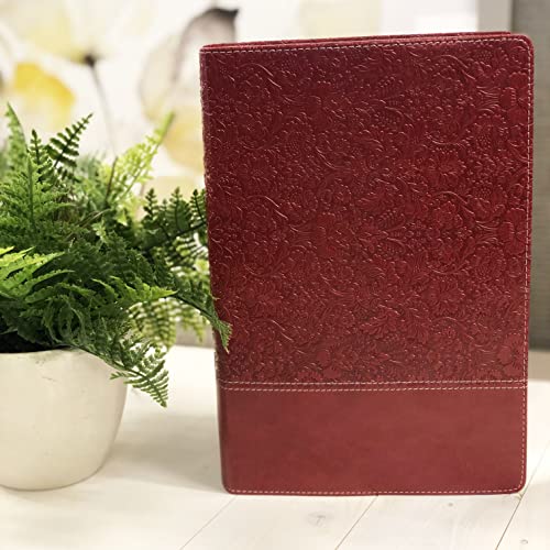 NKJV, Wiersbe Study Bible, Leathersoft, Burgundy, Red Letter, Comfort Print: Be Transformed by the Power of God’s Word