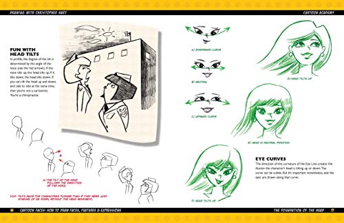 Cartoon Faces: How to Draw Heads, Features & Expressions (Cartoon Academy)
