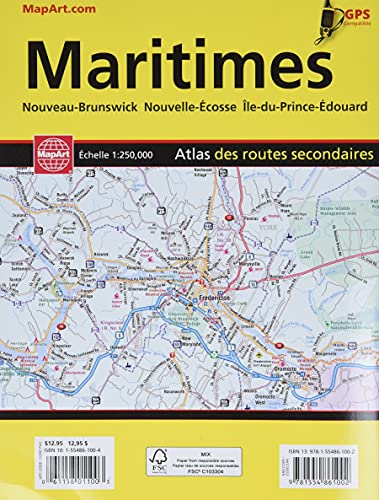 Maritime Atlantic Canada Back Road Atlas