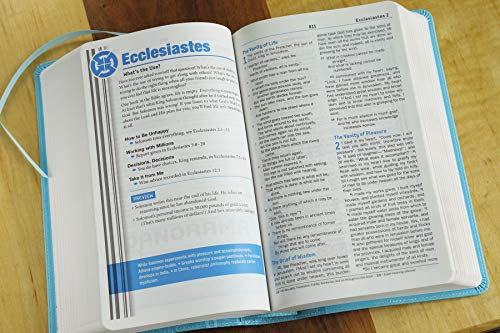 NKJV, Teen Study Bible, Leathersoft, Blue