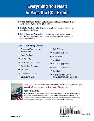 CDL - Commercial Driver's License Exam, 6th Ed.: Complete Prep for the Truck & Bus Driver's License Exams (CDL Test Preparation)