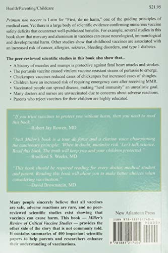 Miller's Review of Critical Vaccine Studies: 400 Important Scientific Papers Summarized for Parents and Researchers