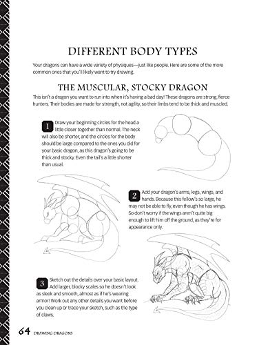 Drawing Dragons: Learn How to Create Fantastic Fire-Breathing Dragons (How to Draw Books)