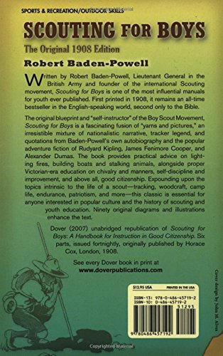 Scouting for Boys: The Original 1908 Edition (Dover Books on Sports and Popular Recreations)