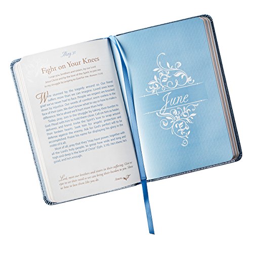 Mr. & Mrs. 366 Devotions for Couples Enrich Your Marriage and Relationship Blue Faux Leather Flexcover Devotional Gift Book w/ Ribbon Marker