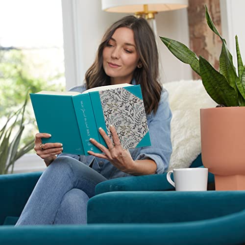 NKJV, Journal the Word Bible, Large Print, Cloth over Board, Blue Floral, Red Letter: Reflect, Journal, or Create Art Next to Your Favorite Verses