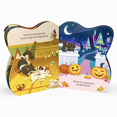 Spooky Little Kitten Halloween Cat-Shaped Board Book