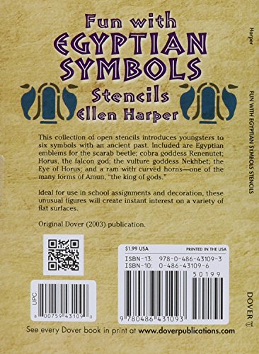 Fun With Egyptian Symbols Stencils (Dover Stencils)