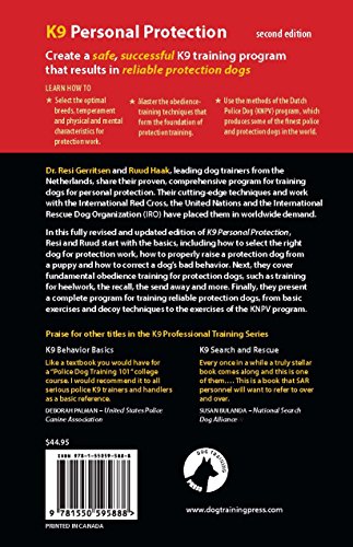 K9 Personal Protection: A Manual for Training Reliable Protection Dogs (K9 Professional Training Series)
