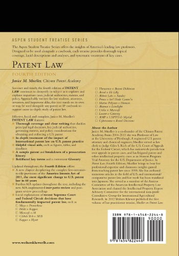Patent Law, Fourth Edition (Aspen Treatise)