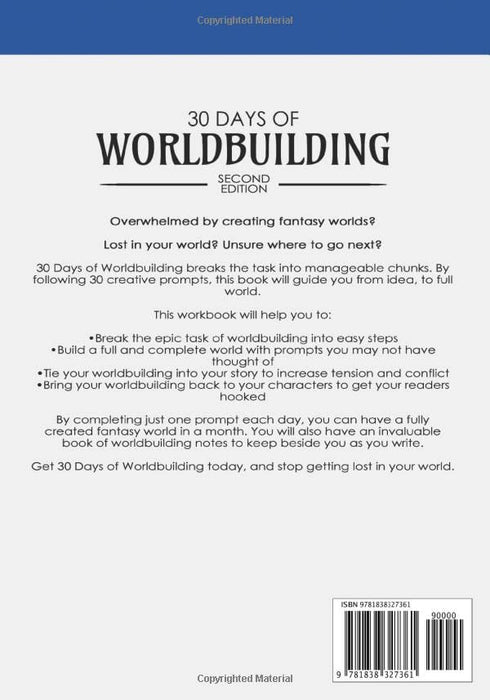 30 Days of Worldbuilding: An Author’s Step-by-Step Guide to Building Fictional Worlds (Author Guides)
