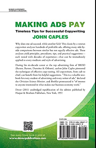 Making Ads Pay: Timeless Tips for Successful Copywriting (Dover Books on History, Political and Social Science)