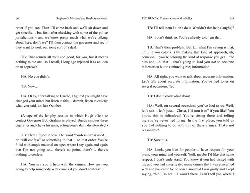 Ted Bundy: Conversations with a Killer: The Death Row Interviews (Volume 1)