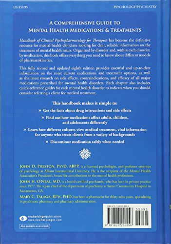 Handbook of Clinical Psychopharmacology for Therapists