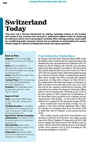 Lonely Planet Switzerland (Travel Guide)