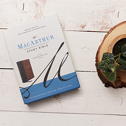 NASB, MacArthur Study Bible, 2nd Edition, Leathersoft, Brown, Comfort Print: Unleashing God's Truth One Verse at a Time