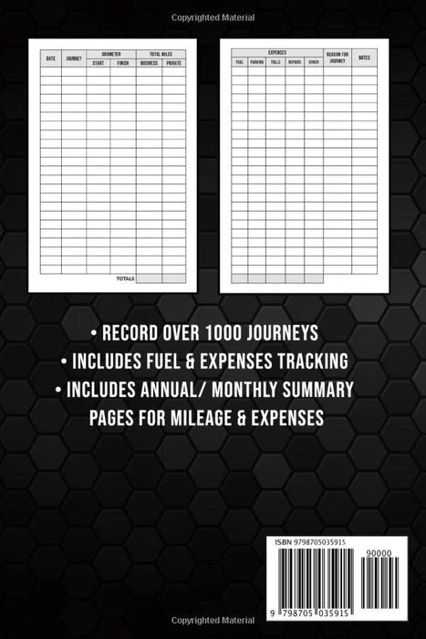 Mileage Log Book: Vehicle Mileage Logbook for Taxes with Fuel & Expense Tracker | Business & Personal