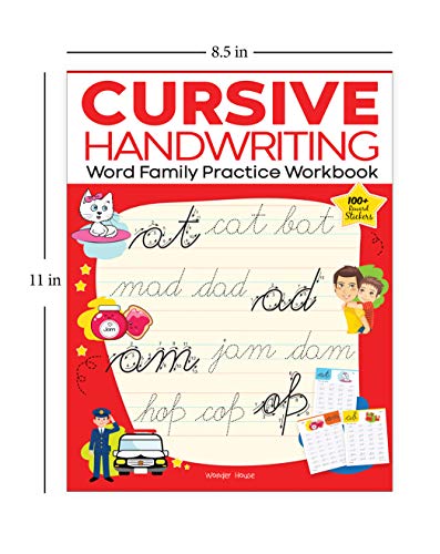 Cursive Handwriting: Word Family: Practice Workbook For Children