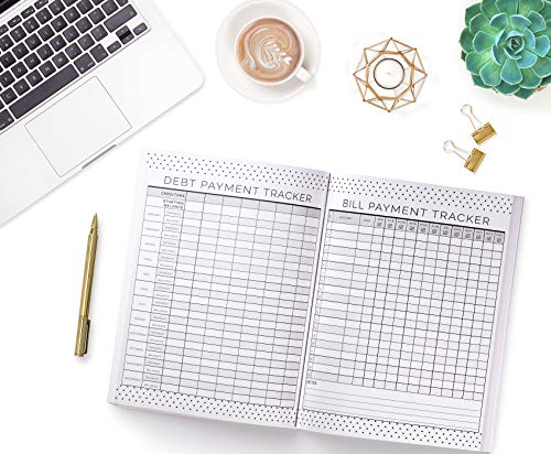 Monthly Budget Planner: Daily and Weekly Financial Organizer | Savings - Bills - Debt Trackers | January - December | Gold Black & Pink Marble